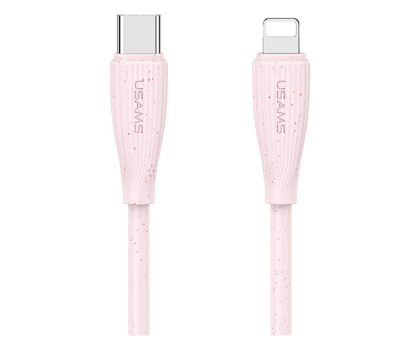 Kabel USAMS Kabel 30W USB-C do Lightning 1m różowy